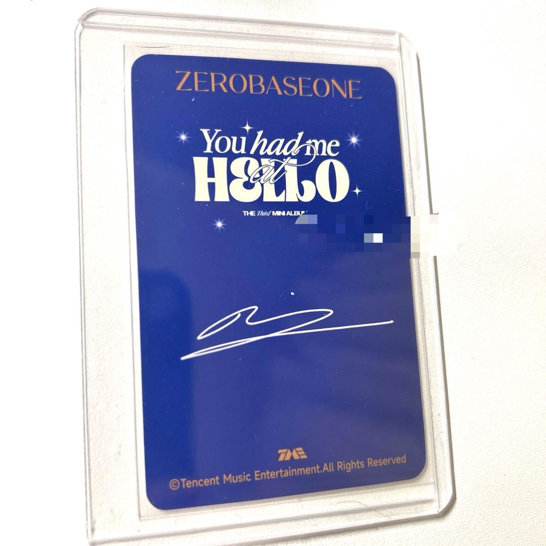 ZEROBASEONE ZB1 リッキー QQ 直筆サイン トレカ レア - メルカリ