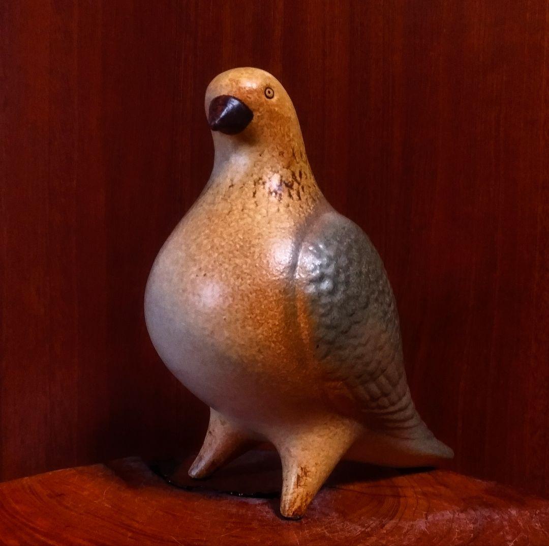 リサラーソン ピジョン ブラウンカラー 鳩 北欧