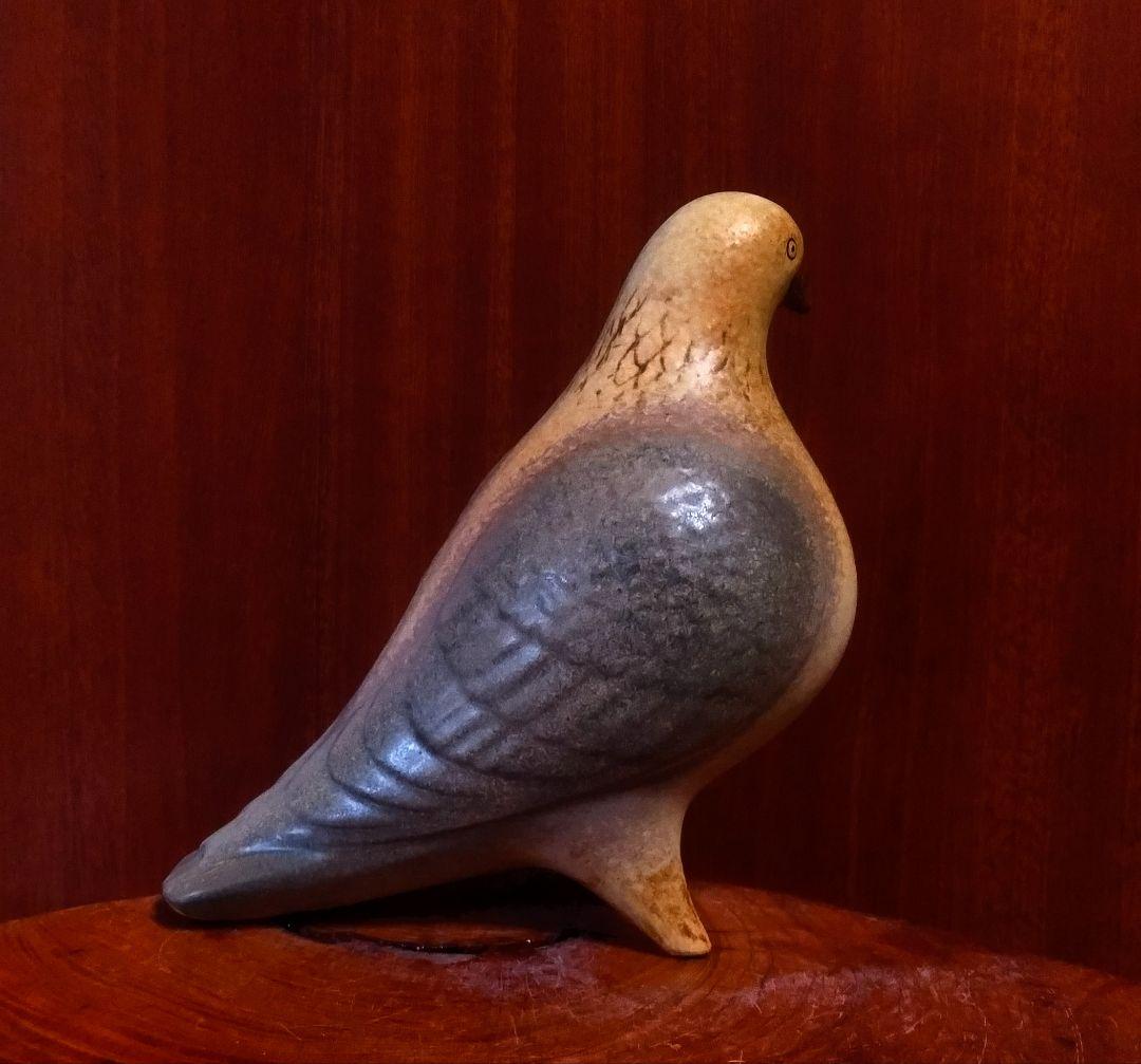 リサラーソン ピジョン ブラウンカラー 鳩 北欧