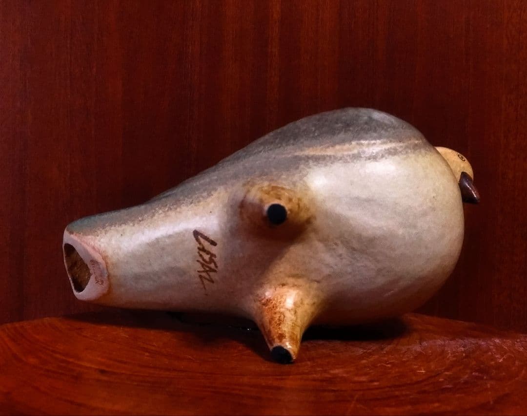 リサラーソン ピジョン ブラウンカラー 鳩 北欧