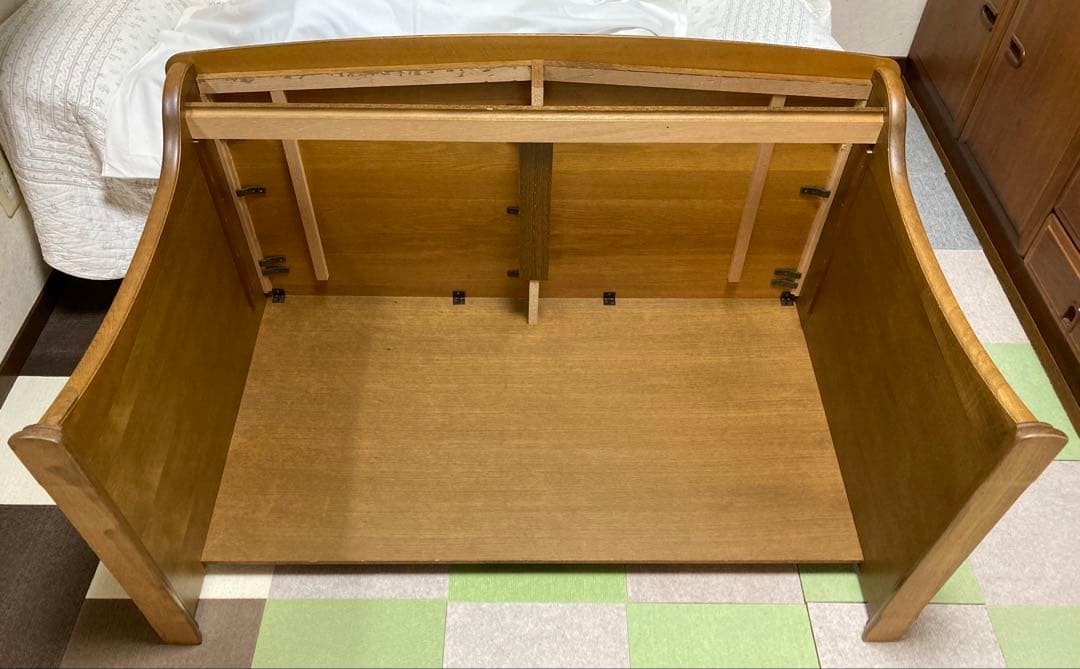 浜本工芸 学習机 木製デスク 木目調 大きめサイズ 120x70x73cm