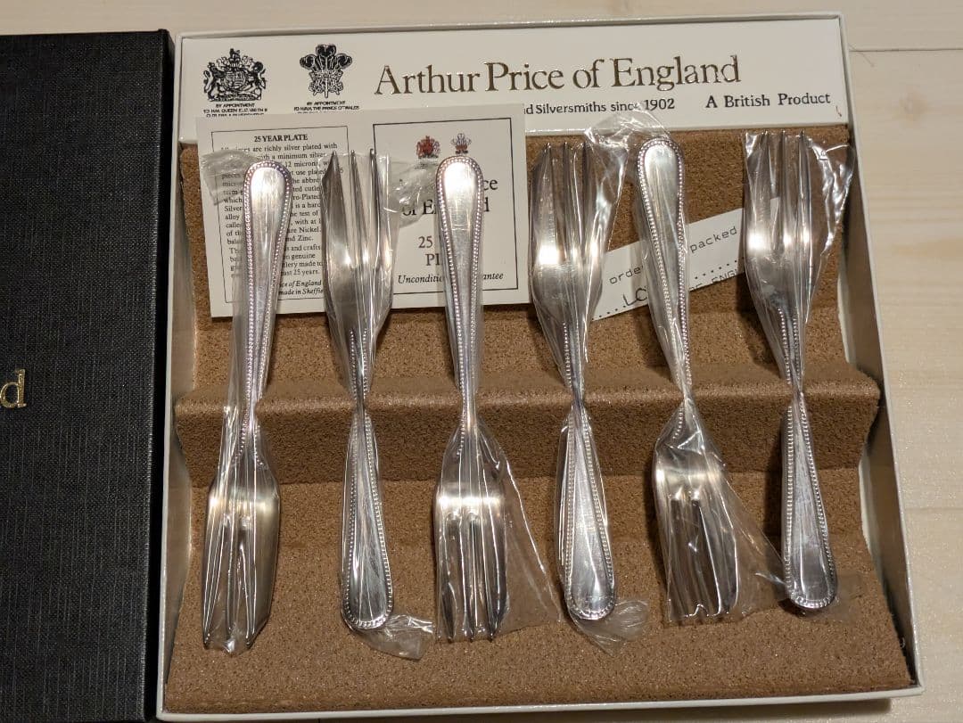 1-3.Arthur Price シルバーフォーク6本セット 英国