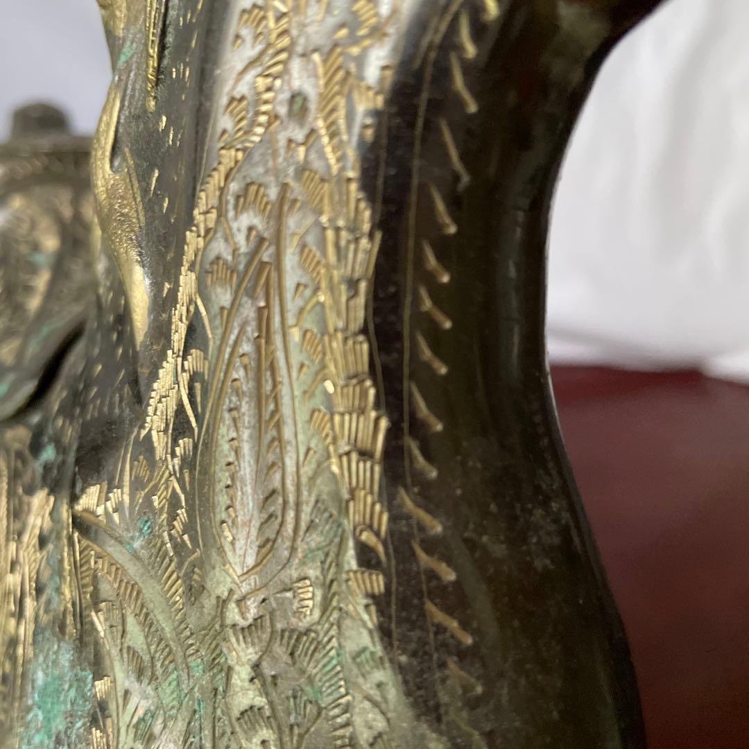 青銅　馬　置物