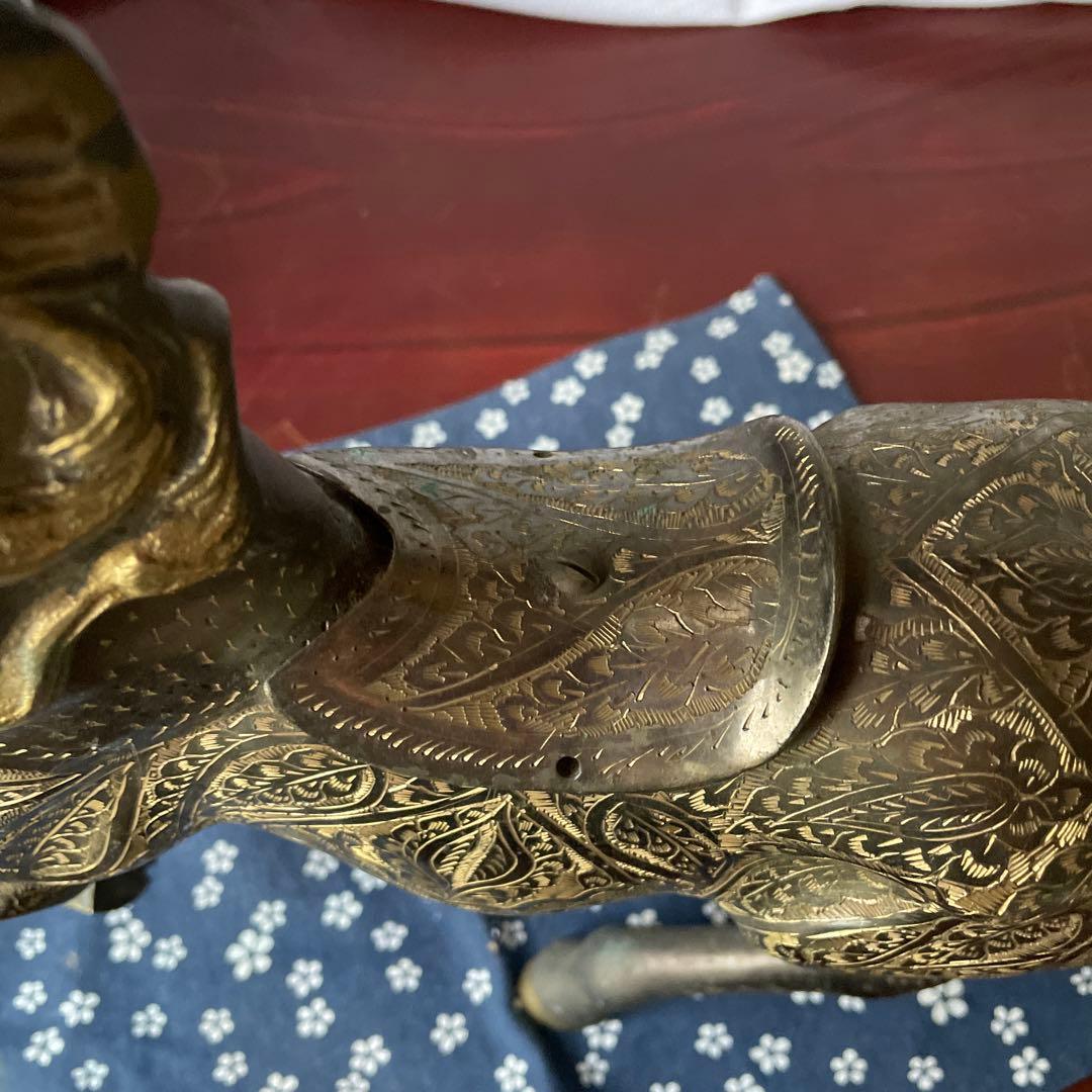 青銅　馬　置物