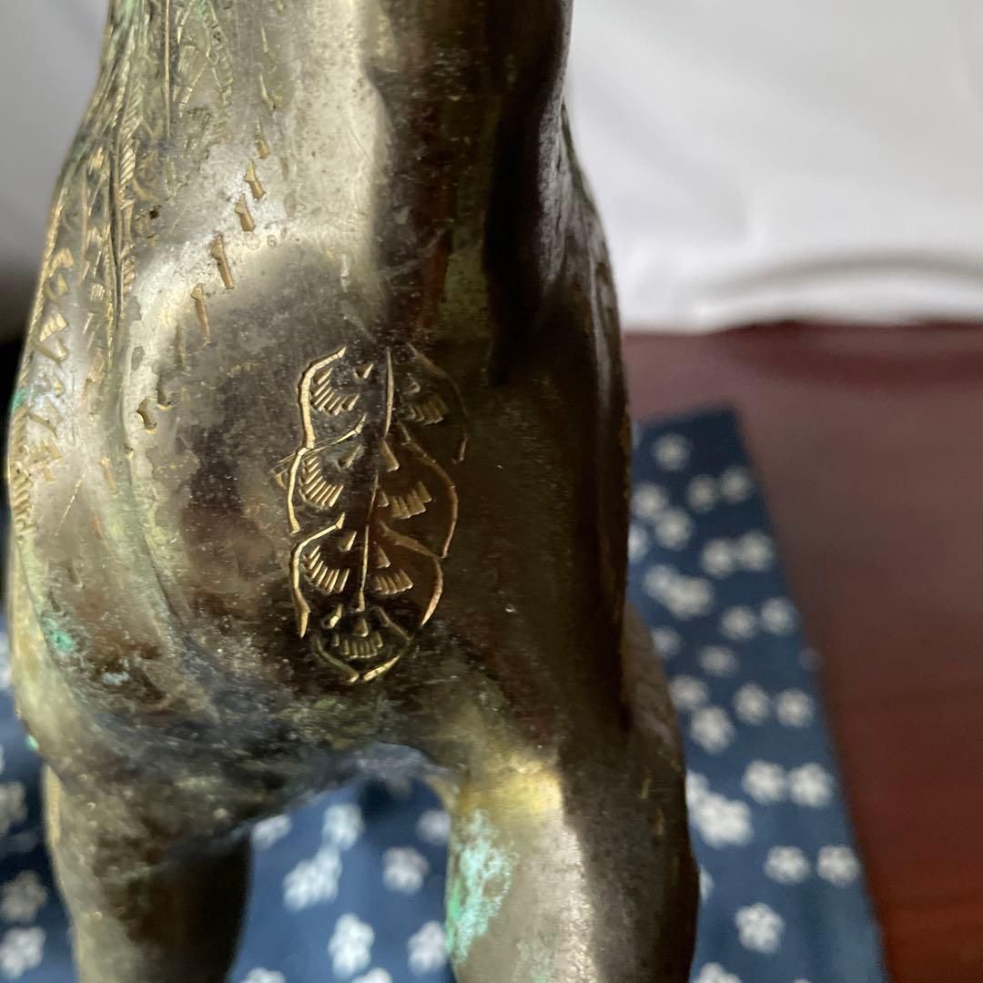 青銅　馬　置物