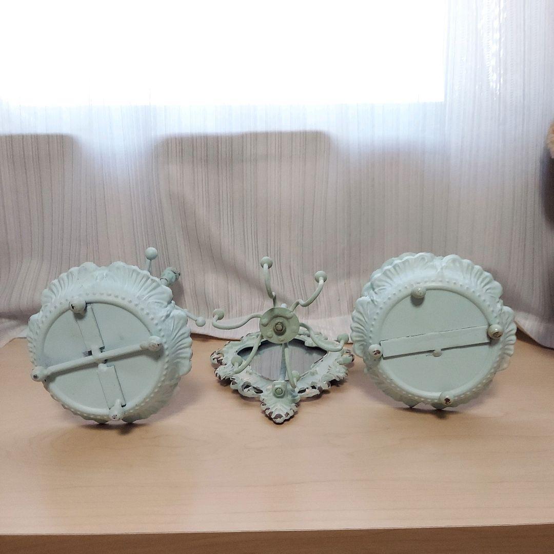 アンティーク　ミラー　ドレッサー　小物入れ　セット