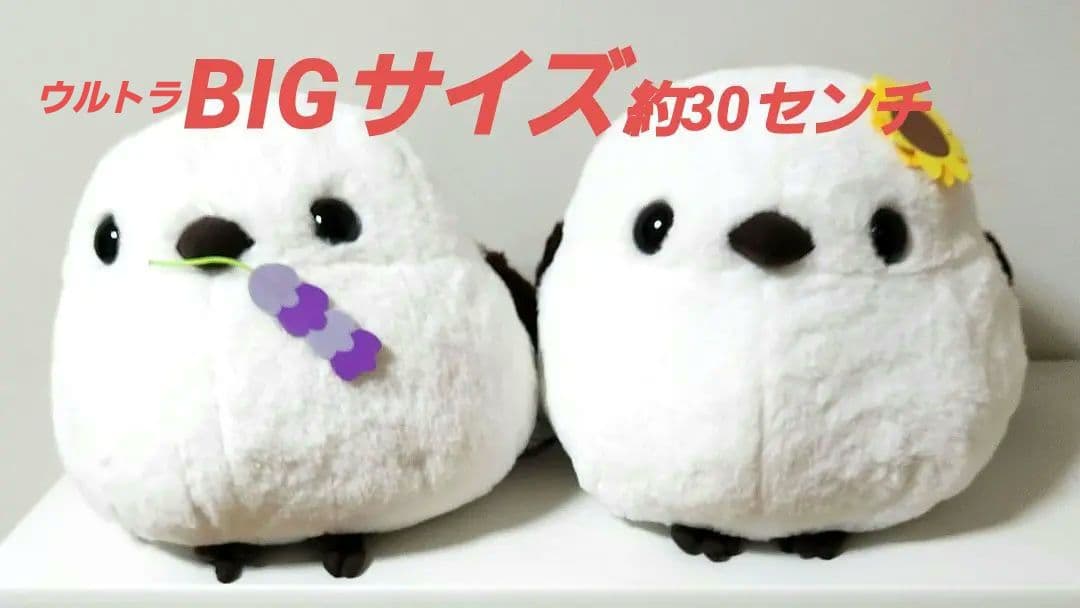 ふくふくシマエナガ カラフルフラワー [シマちゃんラベンダー•しまゑ