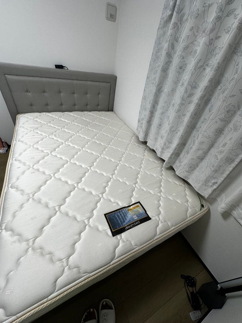 【9/30まで】ドリームベッド｜ダブルサイズベッドフレーム＆マットレスセット｜