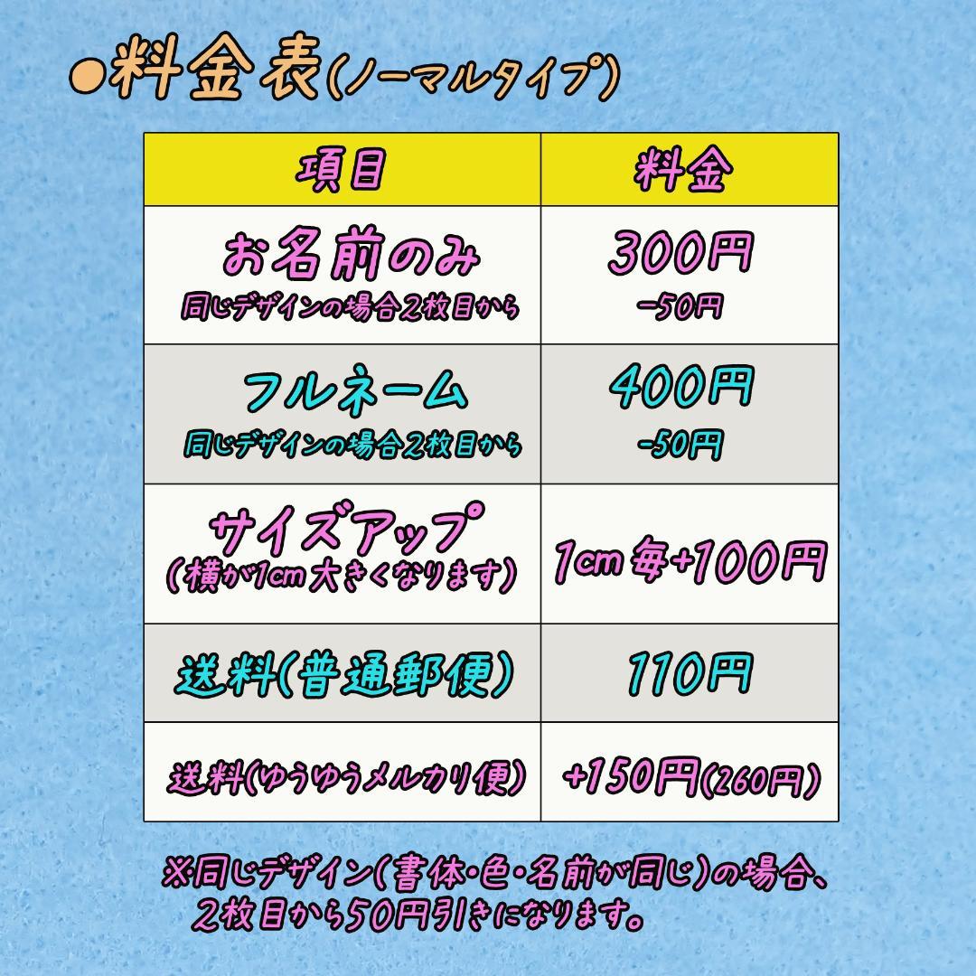 マンマキッズオーダーページ・お名前ワッペン・ワッペンシール・ひらがなワッペン