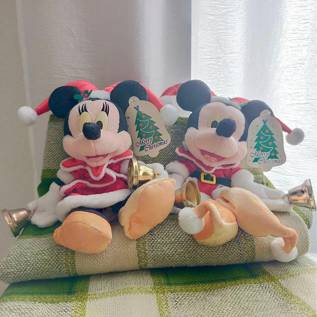 ディズニークリスマス ミッキー＆ミニーぬいぐるみ 15周年 タグ付