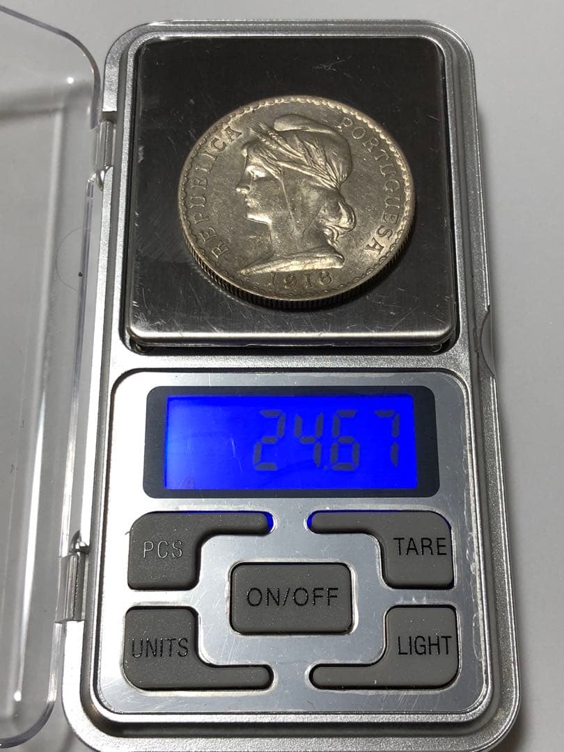 1916年 ポルトガル 1エスクード銀貨 美品 SV835 大型 - メルカリ