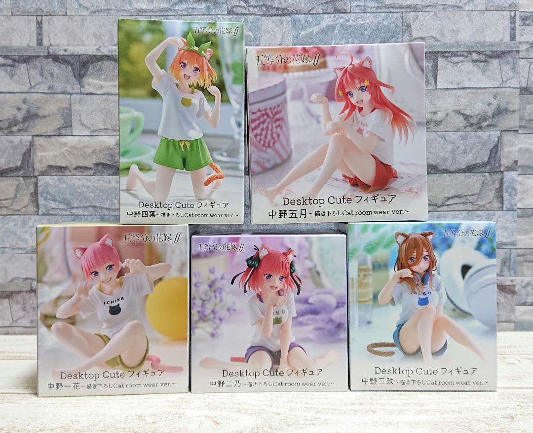 五等分の花嫁 Desktop 美少女フィギュア　一花　二乃　三玖　四葉　五月