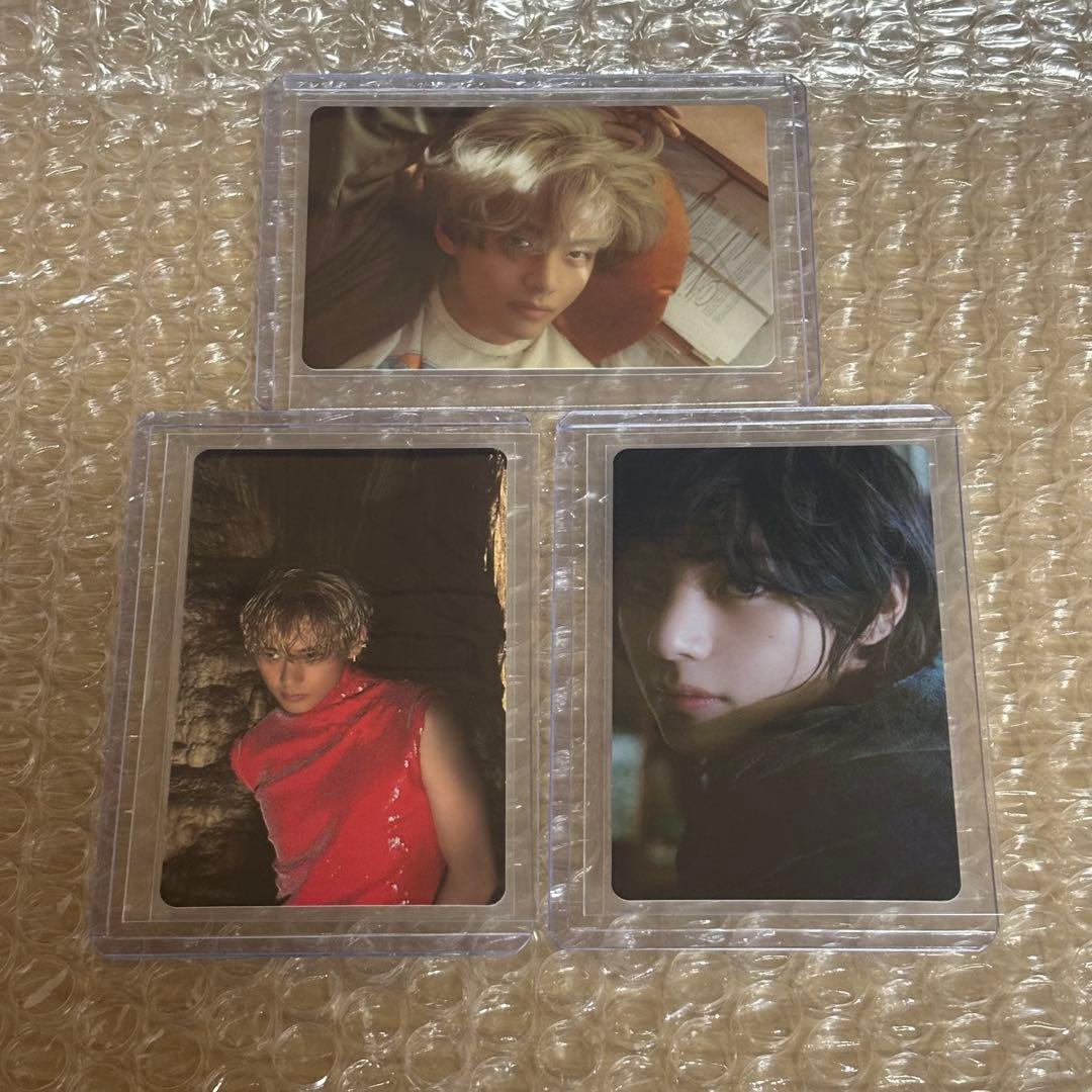 BTS V layover ユニバ 特典 ラキドロ トレカ 3枚 コンプ テテ - メルカリ