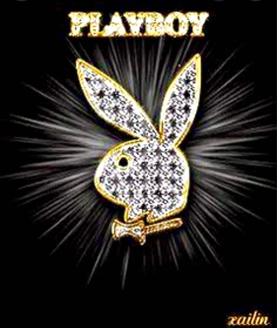 PLAY BOY ピアス ゴールド。