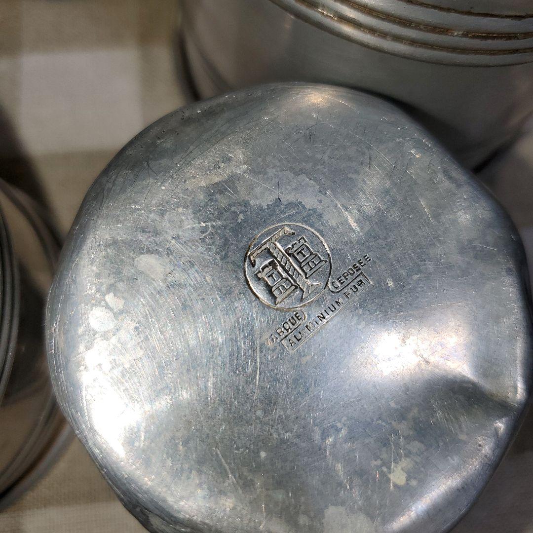 アンティーク　アルミ　キャニスター　5個セット