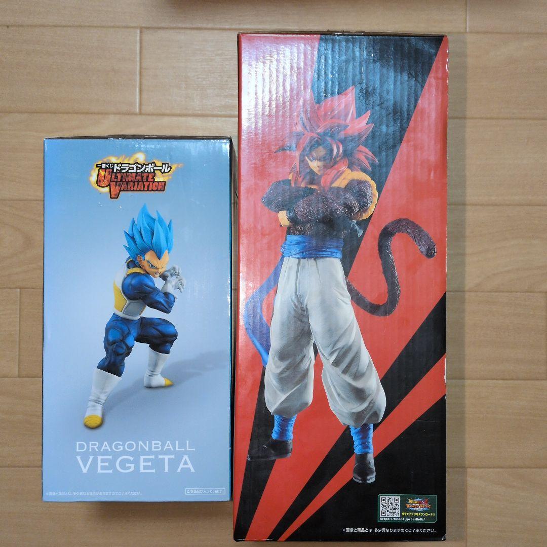 超サイヤ人ブルー ベジータ ＆ 超サイヤ人4 ゴジータ　一番くじフィギュア　2体