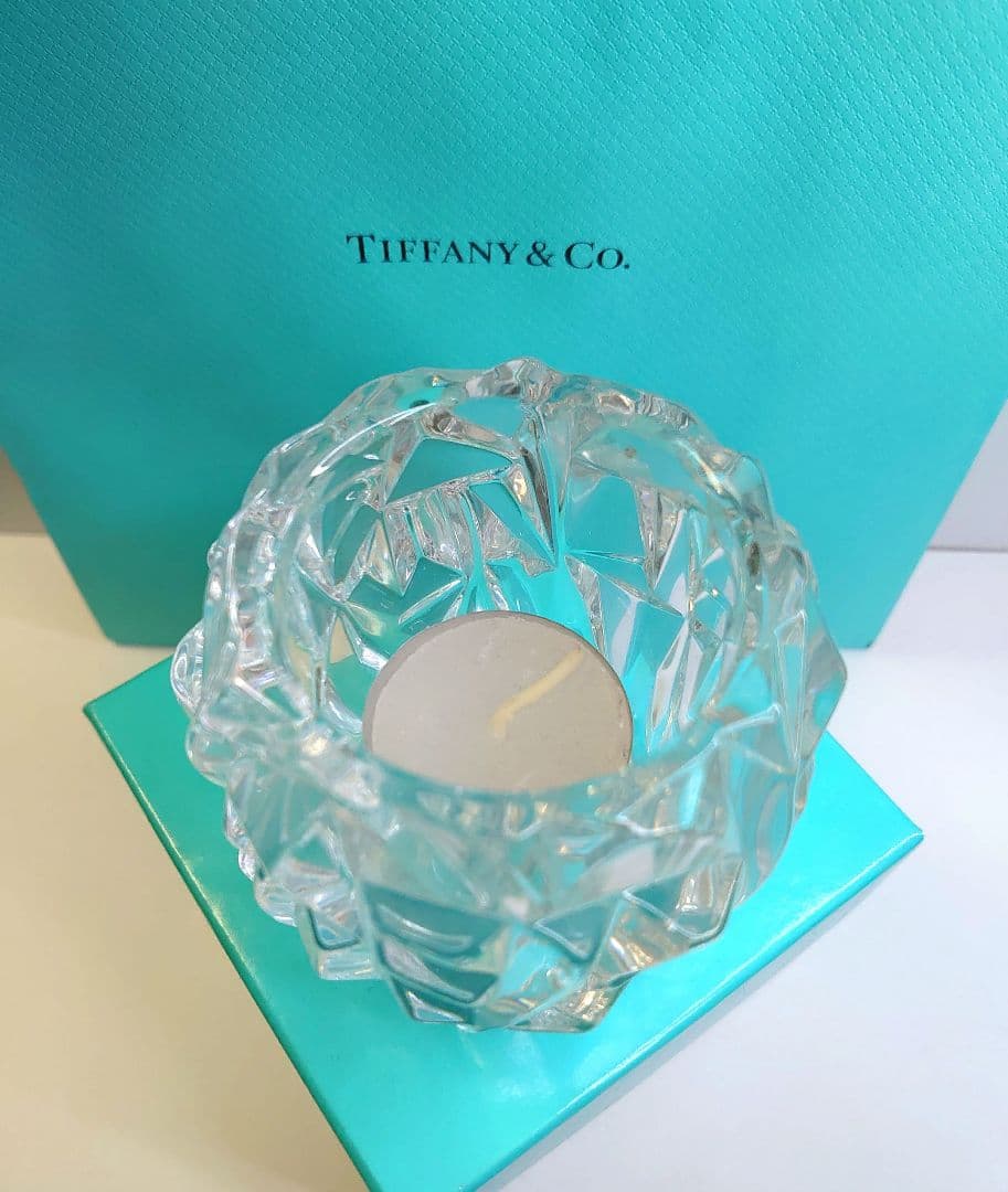 ティファニー　ガラスキャンドルホルダー