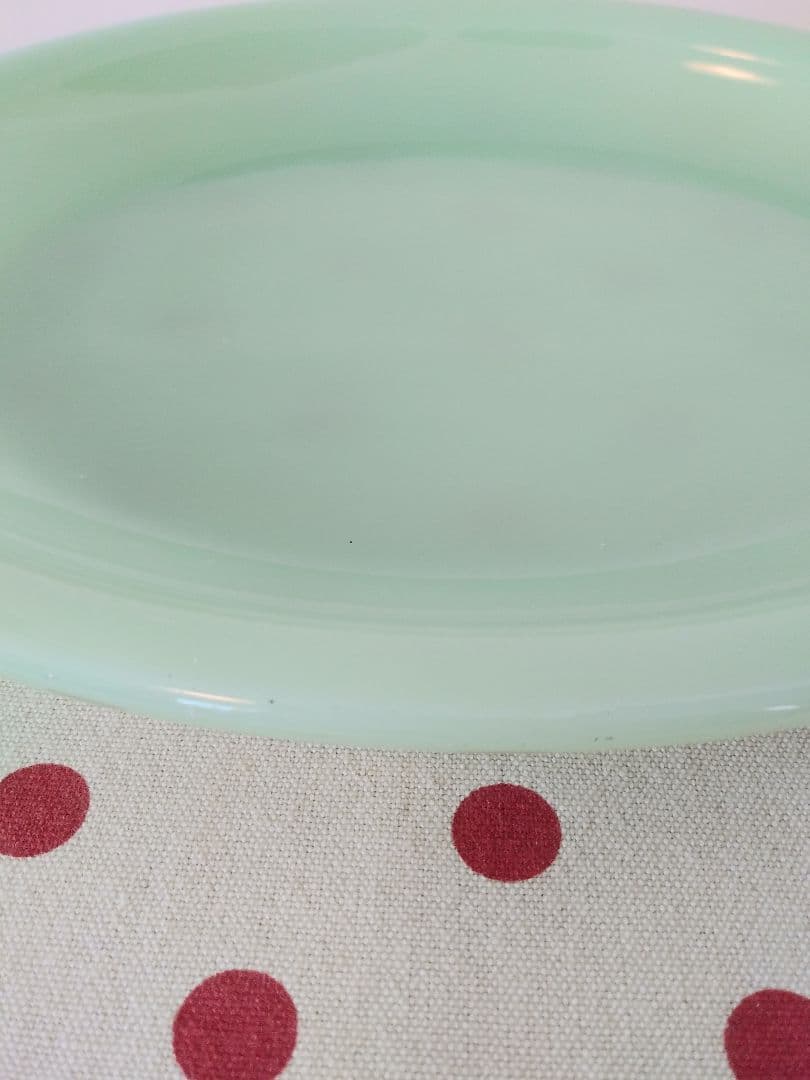 最終価格！ファイヤーキング オーバル皿 ミルクガラス フットボールプラッター