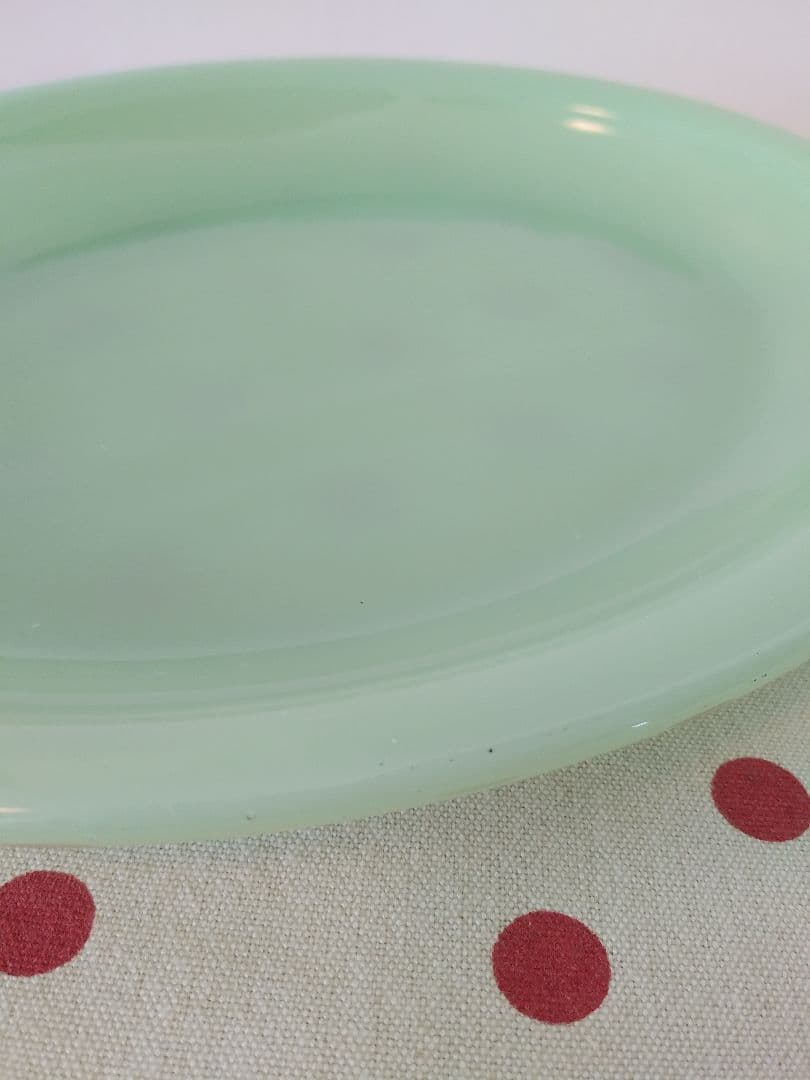 最終価格！ファイヤーキング オーバル皿 ミルクガラス フットボールプラッター