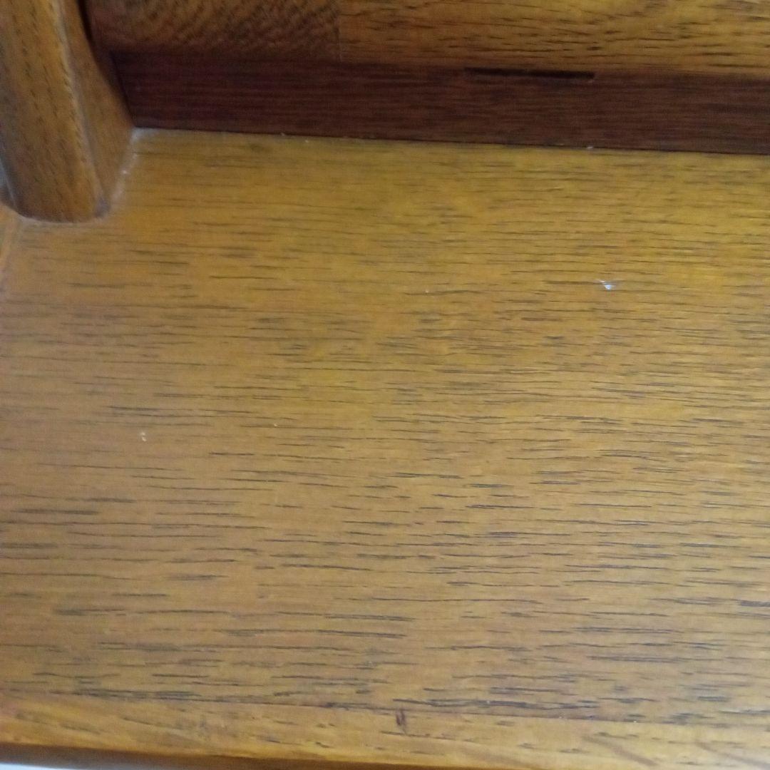 木製学習机 ブラウン 収納付き　おしゃれ　レトロ　ライティングビューロー