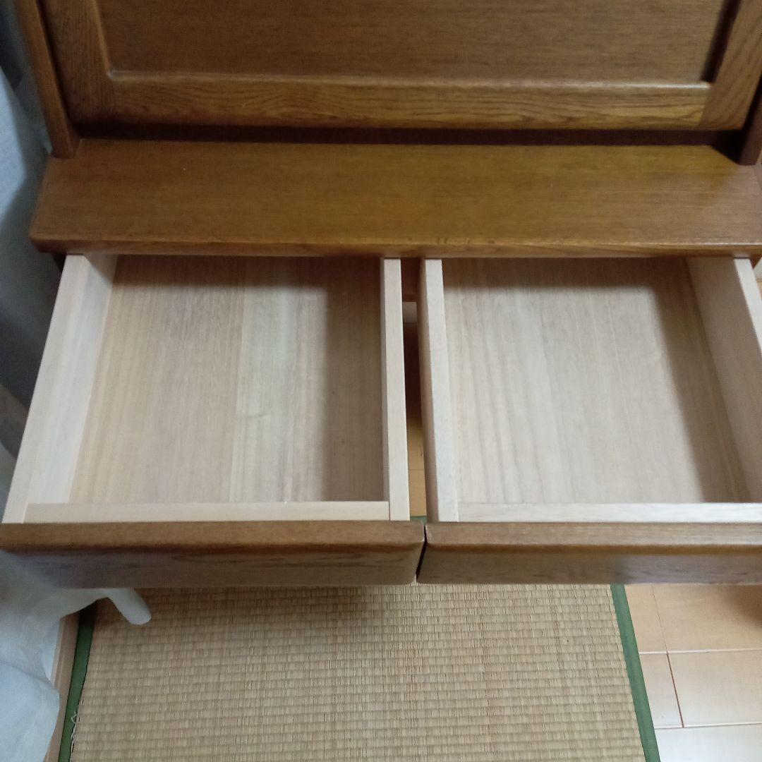 木製学習机 ブラウン 収納付き　おしゃれ　レトロ　ライティングビューロー