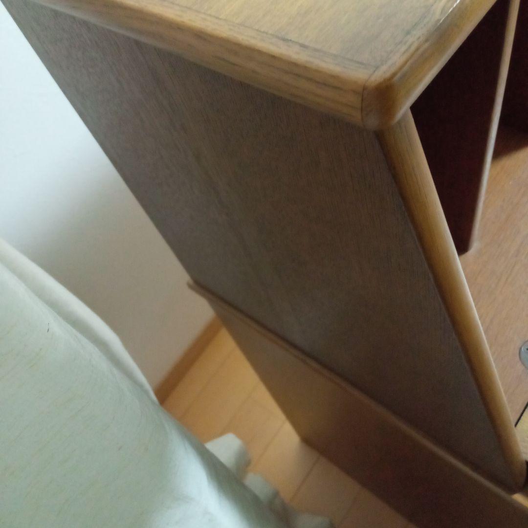 木製学習机 ブラウン 収納付き　おしゃれ　レトロ　ライティングビューロー