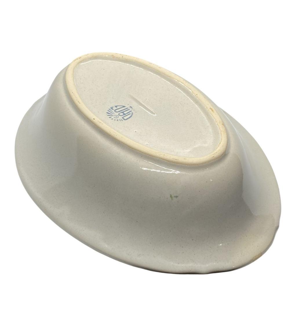 VNEM1-14-1) ベトナム ソンベ焼き 深皿 グレージュ ナンセラミック