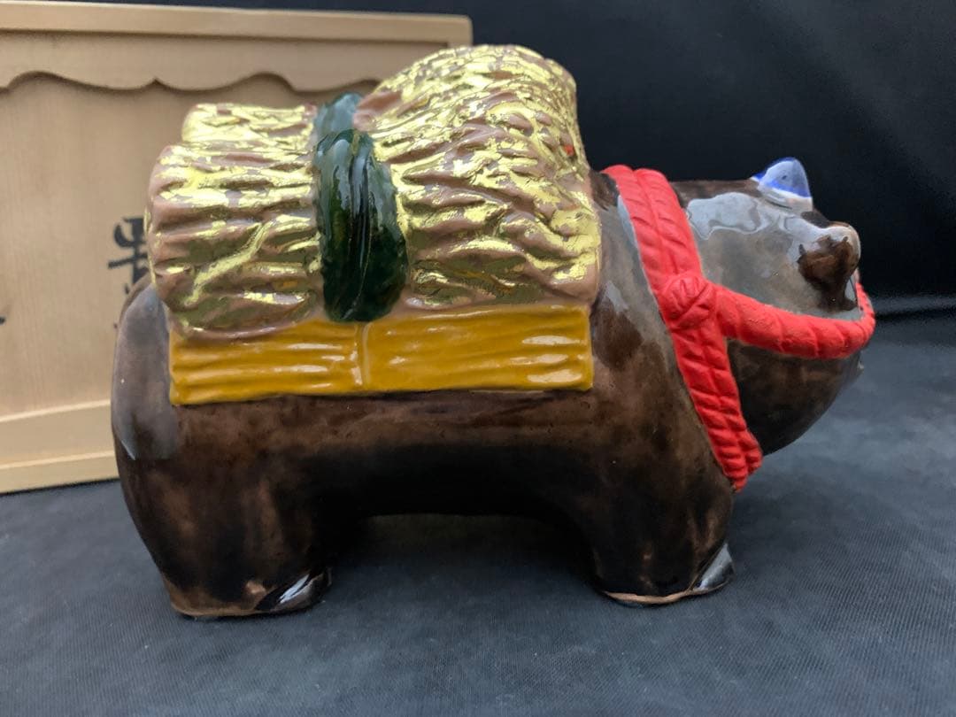 六兵衛窯 丑年 「春陽」干支置物 清水焼 陶芸 共箱 - メルカリ