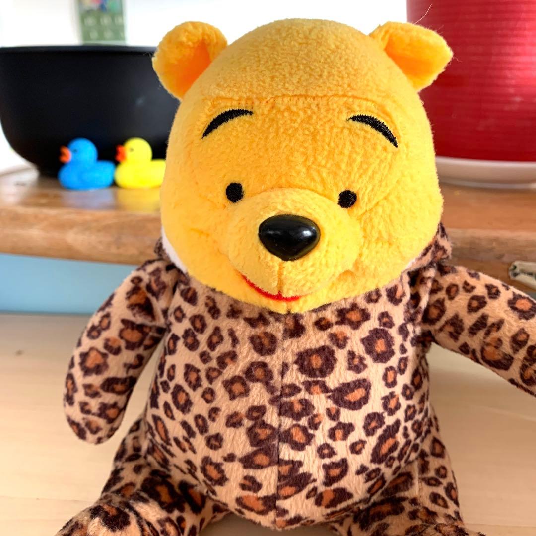 ディズニープーさん ヒョウ柄プーさんぬいぐるみ キャラクターグッズ