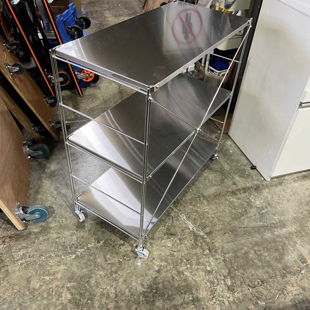 【キャスター付】無印良品◆◇ステンレスユニットシェルフ◇◆ステンレス棚セット