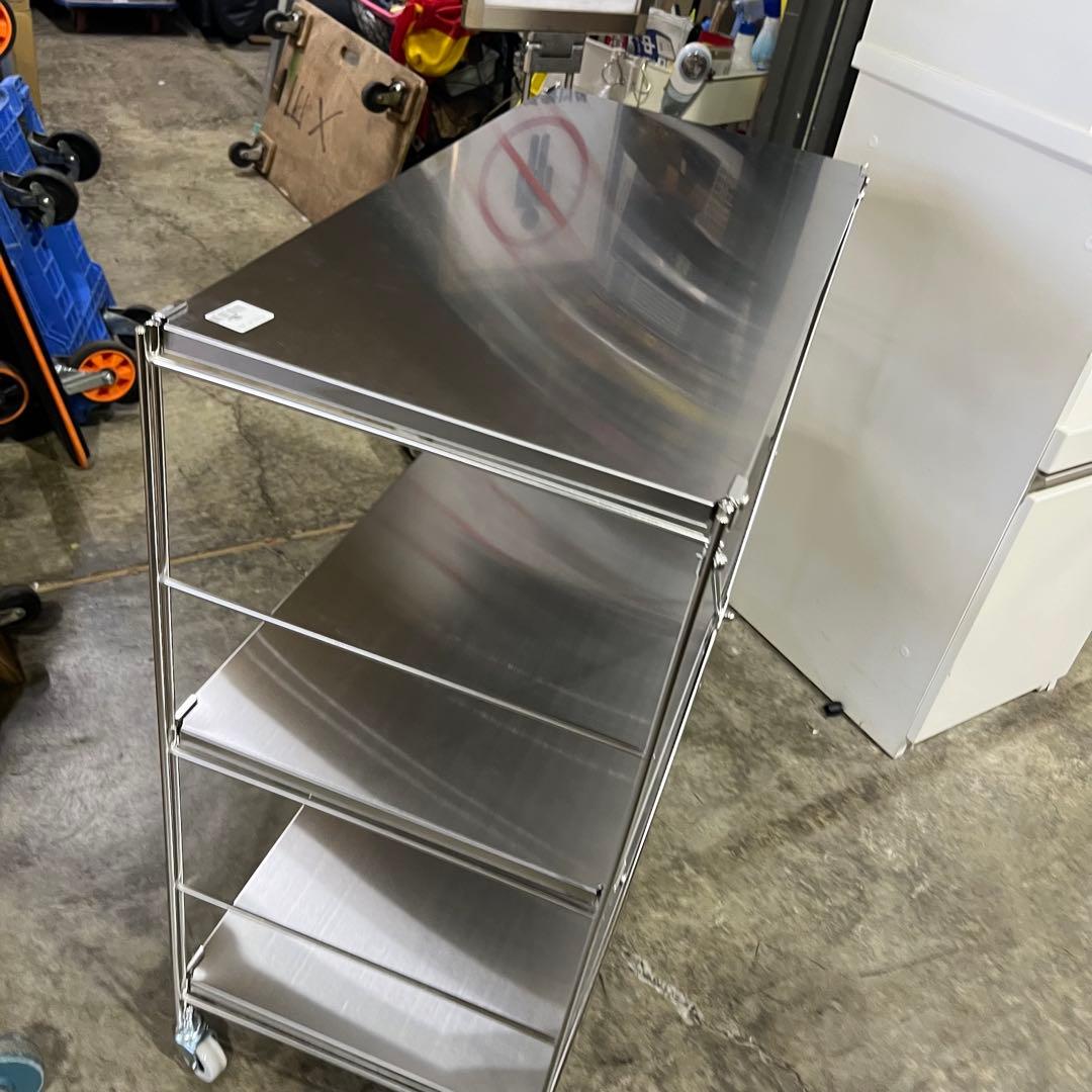 【キャスター付】無印良品◆◇ステンレスユニットシェルフ◇◆ステンレス棚セット