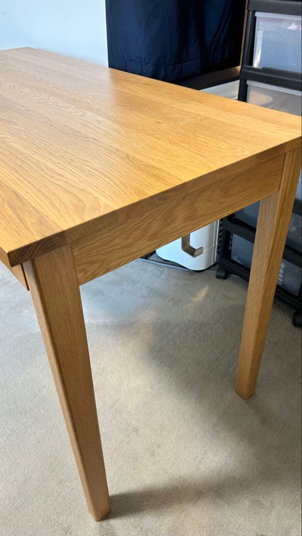無印良品　木製デスク　オーク材