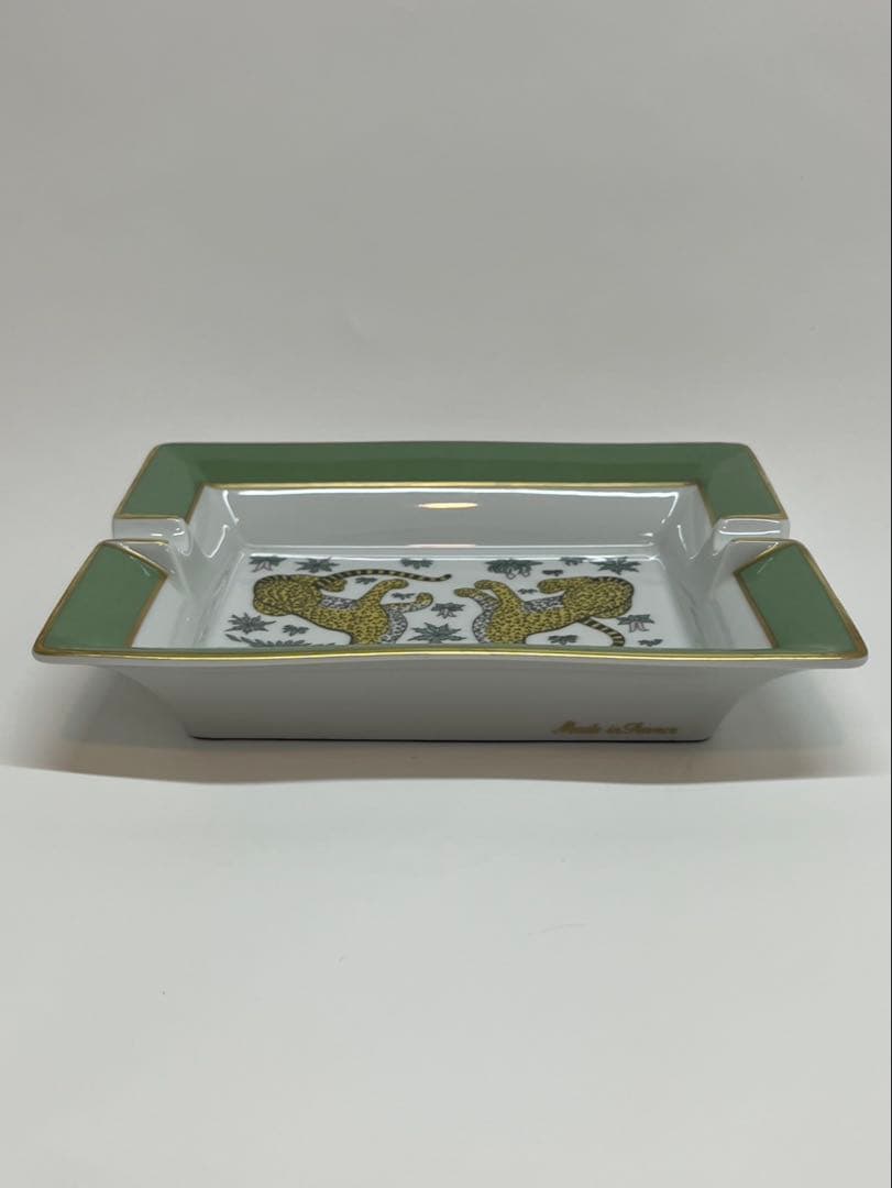 エルメス　アッシュトレイ　ヒョウ柄　箱付き