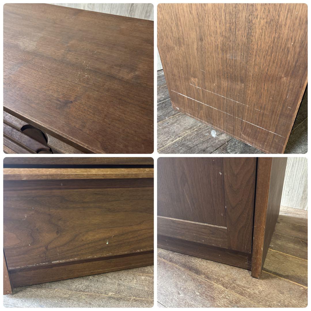 木製キャビネット カウンターボード ウォールナット チェスト 天然木 自然塗装