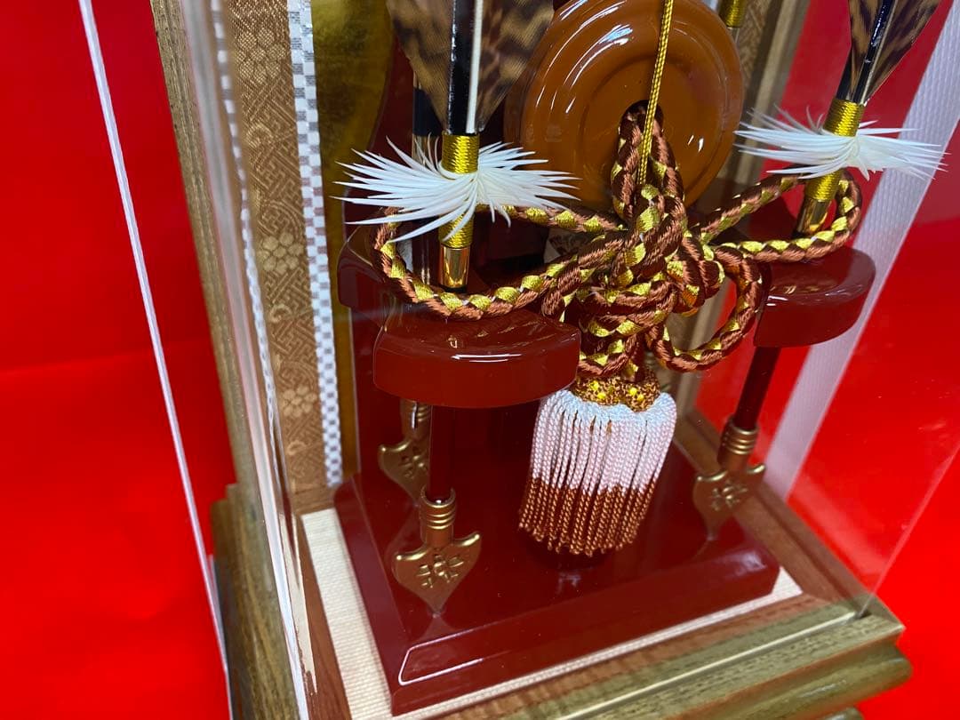 東京久月　破魔弓　アクリルケース　９号・間口約２１×奥行約１４×高さ約３４㎝