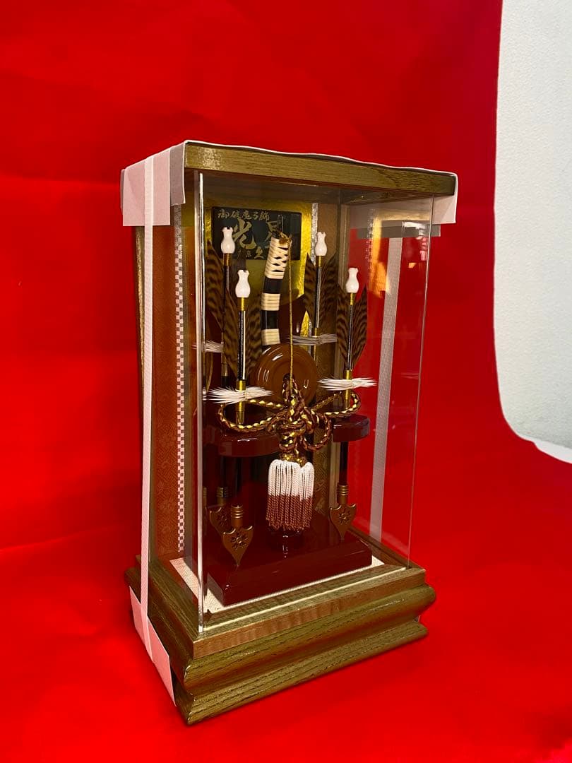 東京久月　破魔弓　アクリルケース　９号・間口約２１×奥行約１４×高さ約３４㎝