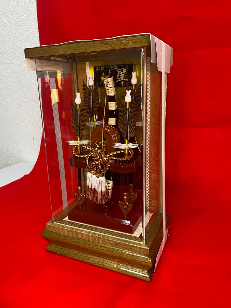 東京久月　破魔弓　アクリルケース　９号・間口約２１×奥行約１４×高さ約３４㎝