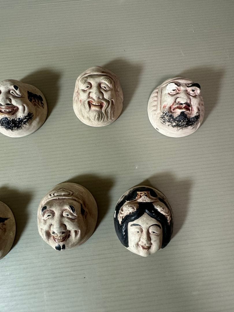 2937 七福神 猪口 7客 時代物 - メルカリ