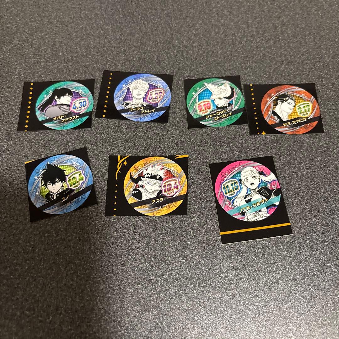 ジャンプ バースデー缶バッジステッカー ブラッククローバー - メルカリ