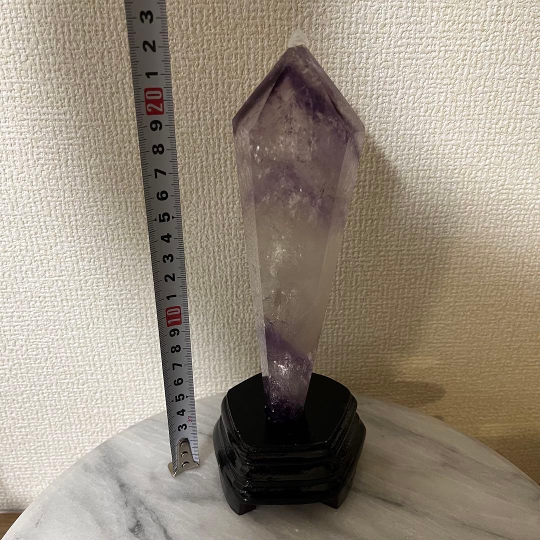 【天然石】高品質★アメジスト　紫水晶　ポイント　ワンド　六角柱