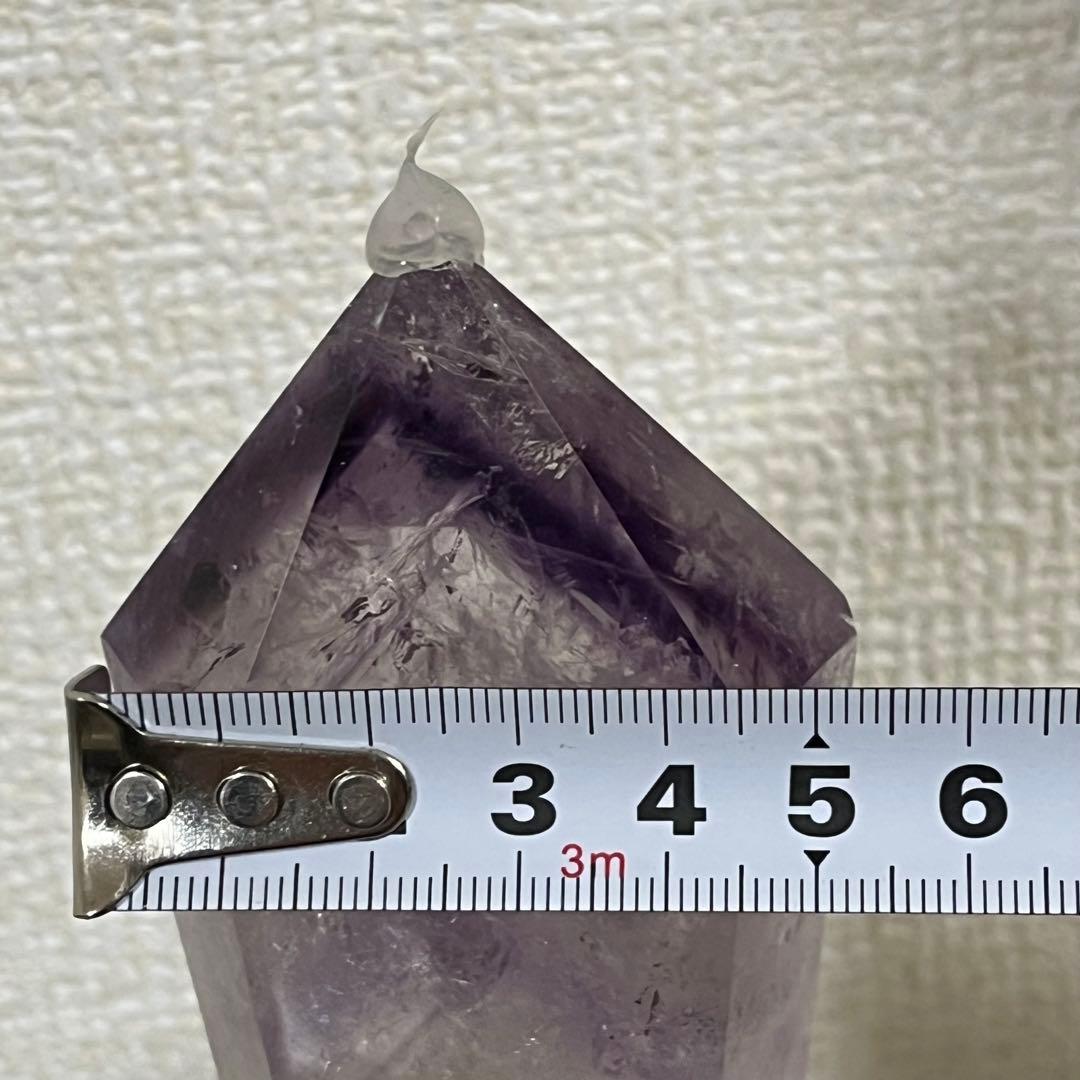 【天然石】高品質★アメジスト　紫水晶　ポイント　ワンド　六角柱