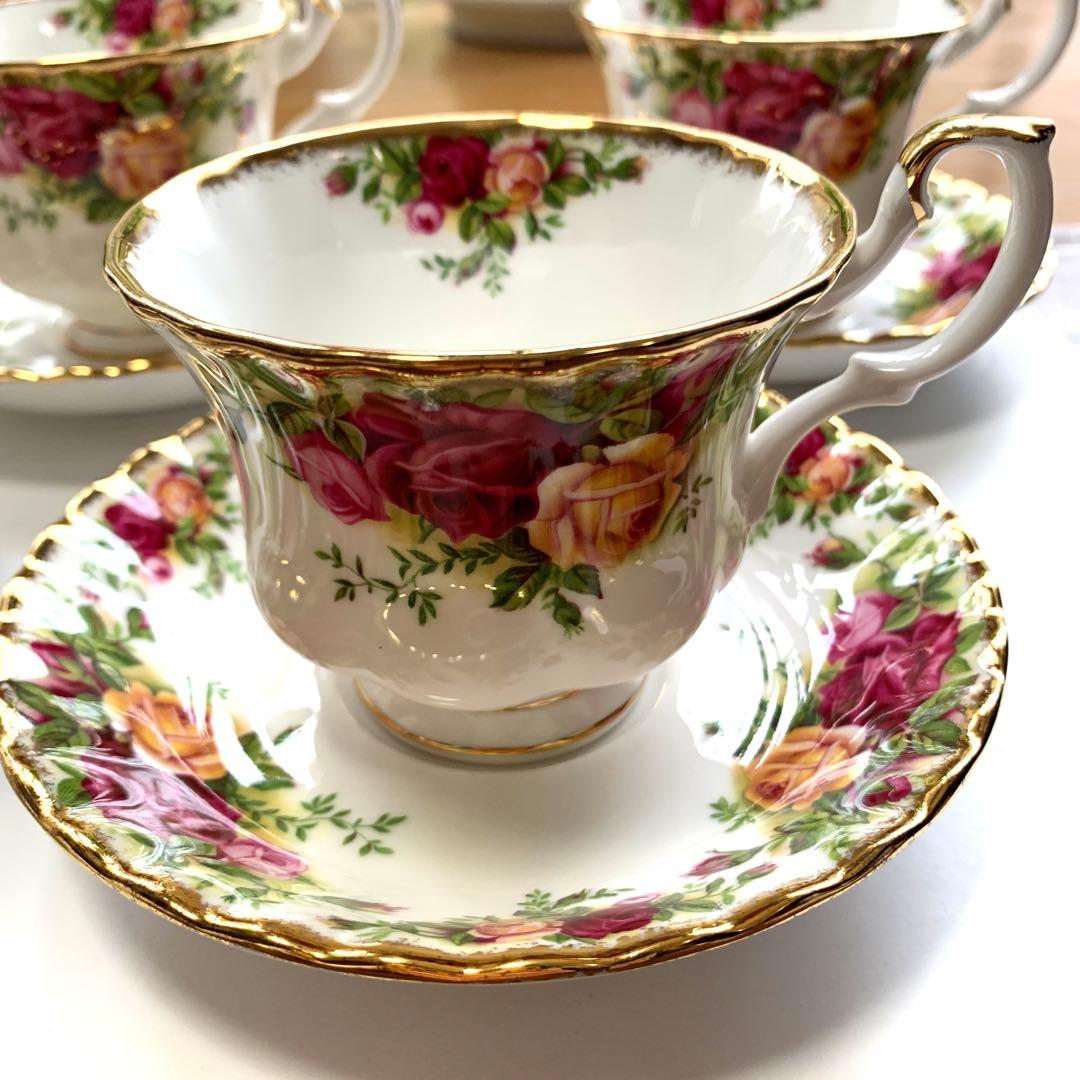 再値下げ！ オールドカントリーローズ　カップ&ソーサー5客