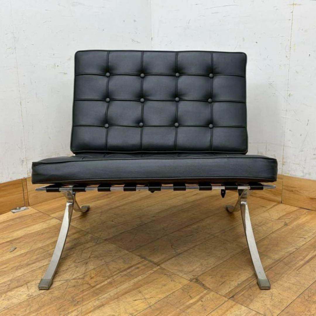 美品Barcelona Chair バルセロナチェア　リプロダクト品　1人掛け