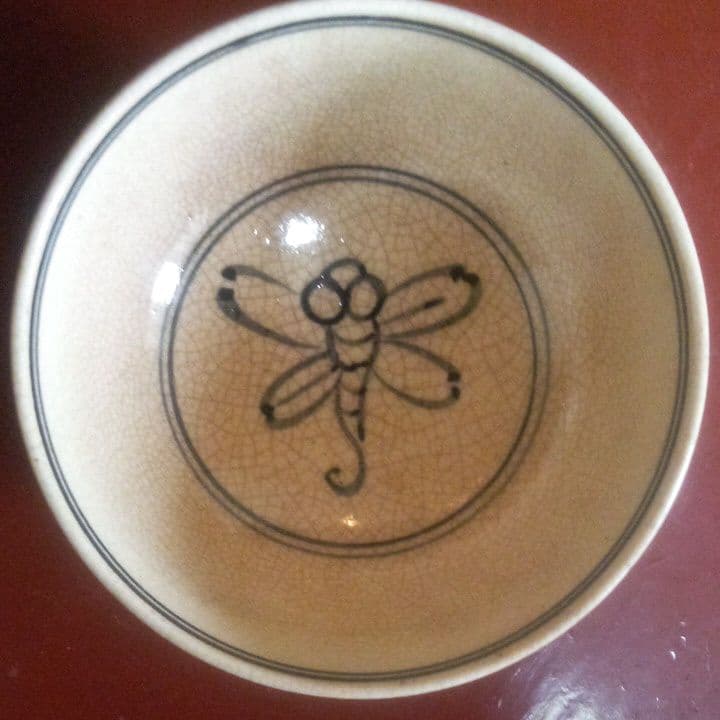 5客　鉄砂　中国トンボ　とんぼ　金魚　　アンティーク　骨董