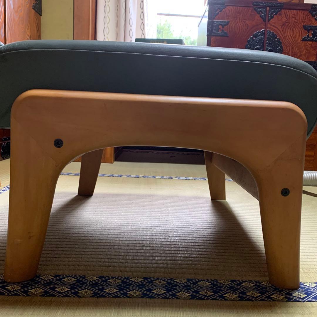 カリモク チターノ シングルソファ オットマン 本革 ハイバック