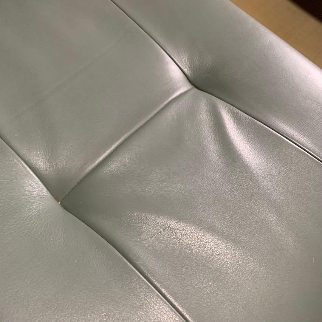 カリモク チターノ シングルソファ オットマン 本革 ハイバック