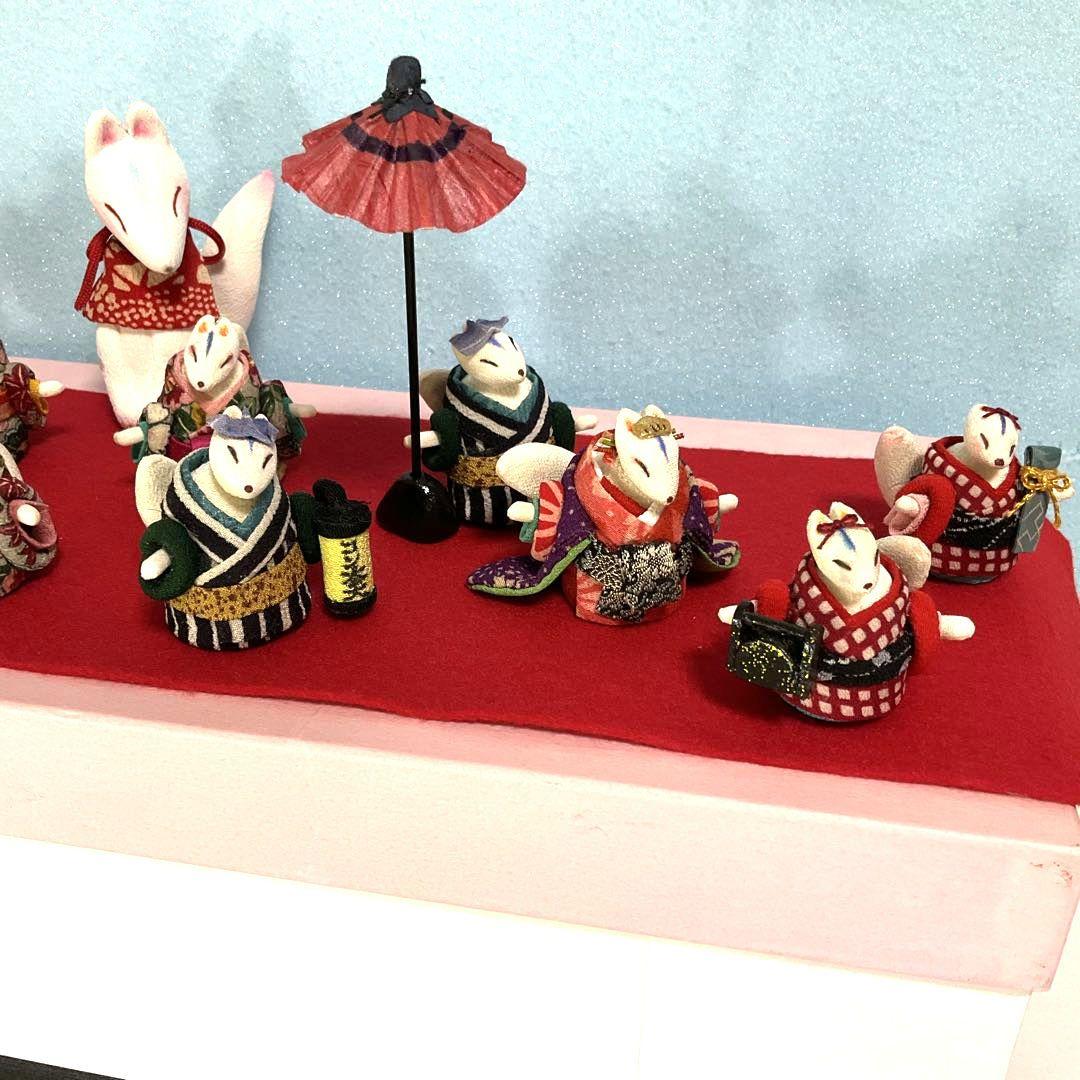 創作人形　ミニ 狐の花魁道中　べらぼう　瀬川