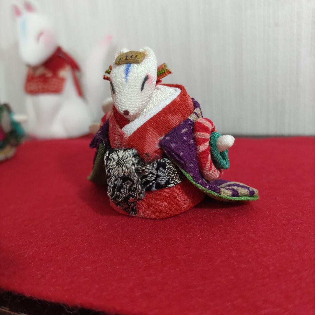 創作人形　ミニ 狐の花魁道中　べらぼう　瀬川