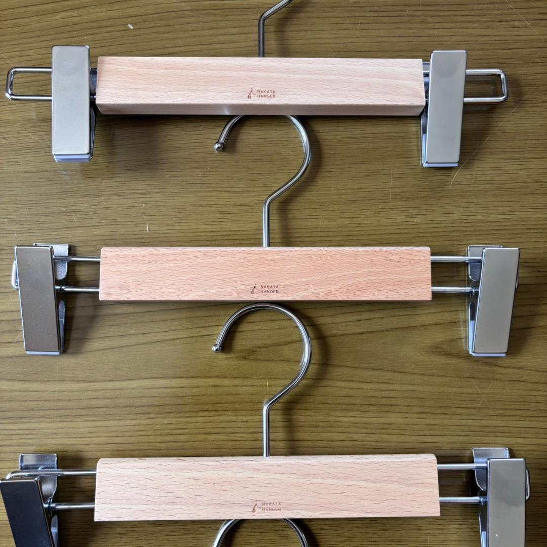 【ナカタハンガー】【4本組】【良品】【バラ売OK】【高級】幅　約280mm