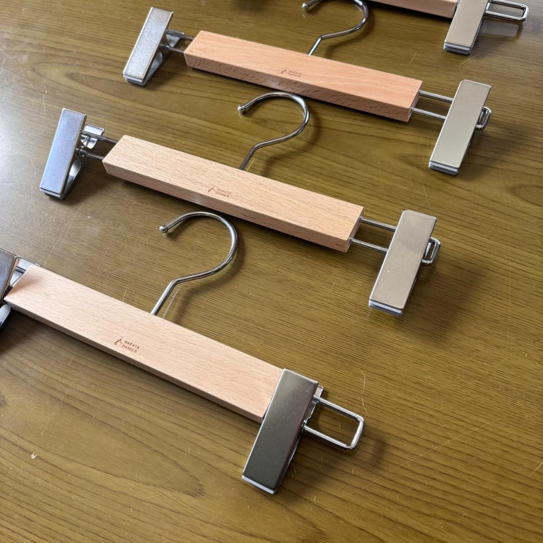 【ナカタハンガー】【4本組】【良品】【バラ売OK】【高級】幅　約280mm